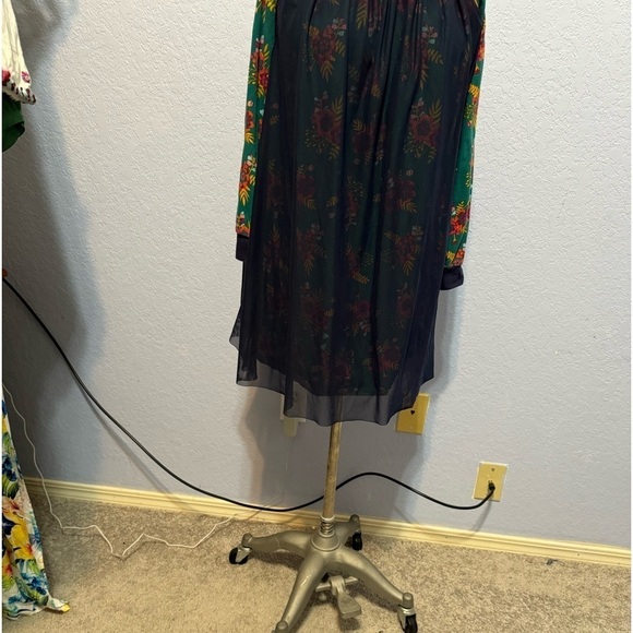 Matilda Jane 435 A Time To Dance Floral Overlay Long Sleeve Tween Dress - Picture 3 of 6